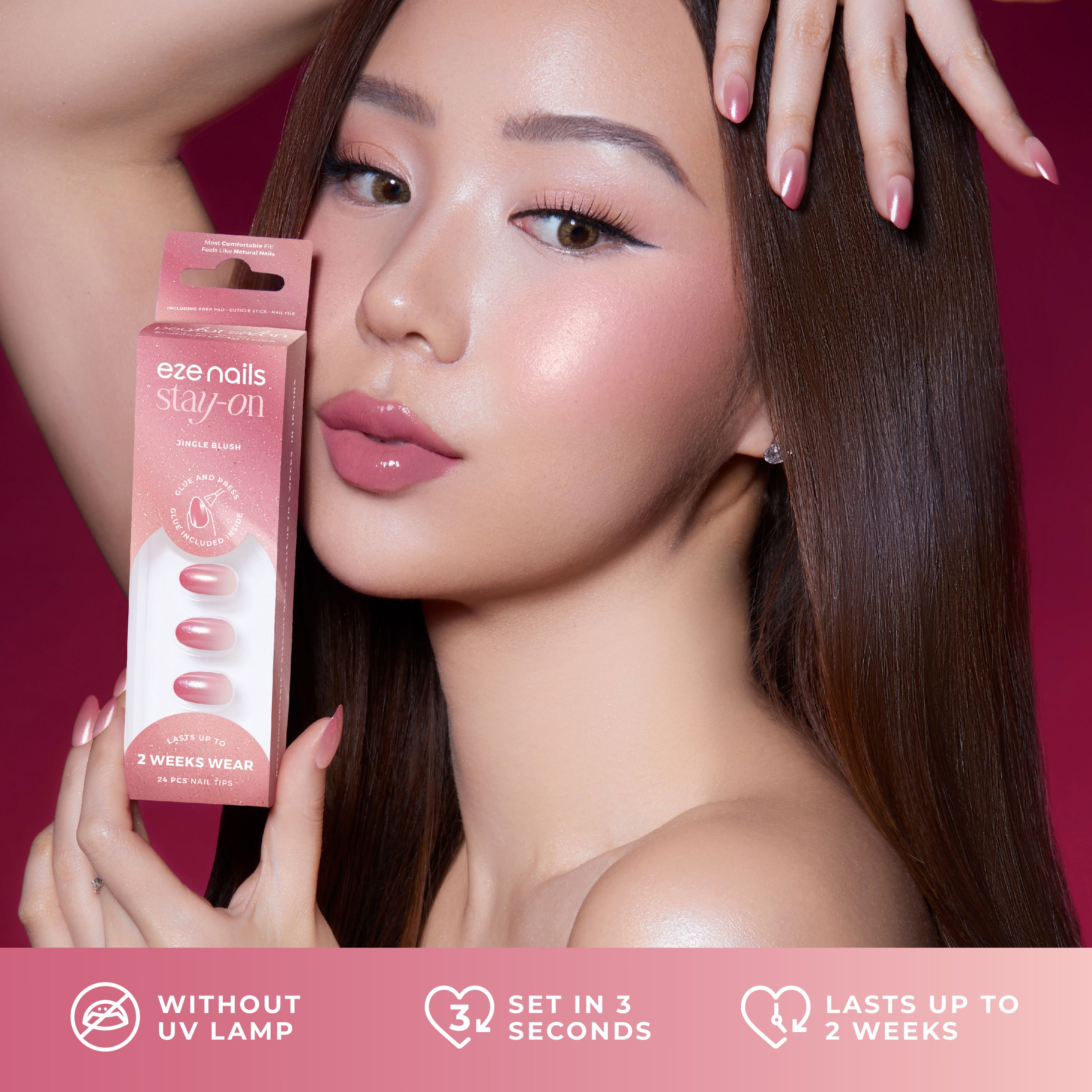 Stay On Nails - Jingle Blush