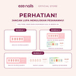 Load image into Gallery viewer, WAJIB PAKAI ULANG - EVERLASTING MANICURE BUNDLE (Kuku Tangan Tempel + 1 Refeel Jelly Bond) - Eze Nails
