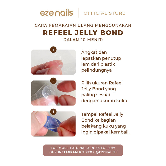 Re-feel Manicure Jelly Bond (Lem Kuku Tangan Pemakaian Ulang)