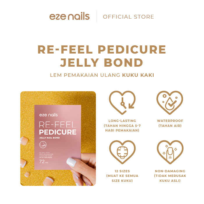 Re-feel Pedicure Jelly Bond (Lem Kuku Kaki Pemakaian Ulang)