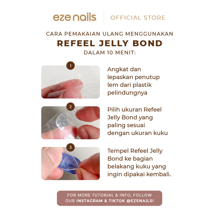Re-feel Pedicure Jelly Bond (Lem Kuku Kaki Pemakaian Ulang)