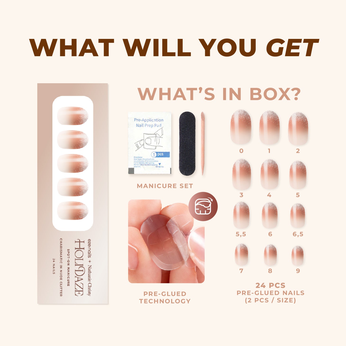 Charismatic in Nude Glitter