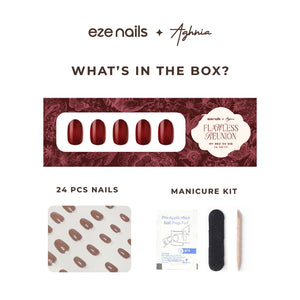 (NEW) Eze Nails x Emy Aghnia - My Red or Die Spot On Manicure (Kuku Palsu Tempel)