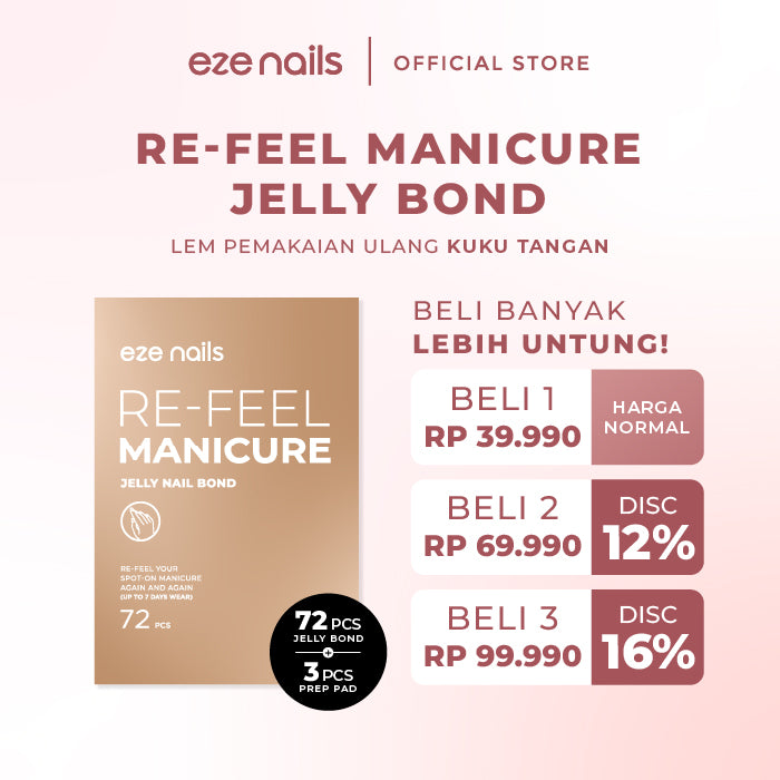 Re-feel Manicure Jelly Bond (Lem Kuku Tangan Pemakaian Ulang)