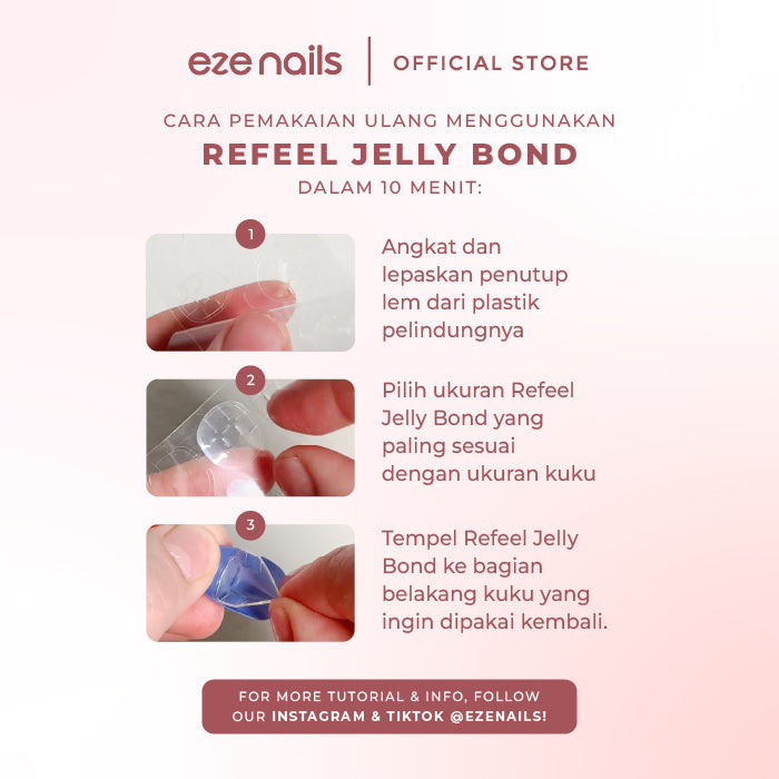 Re-feel Manicure Jelly Bond (Lem Kuku Tangan Pemakaian Ulang)