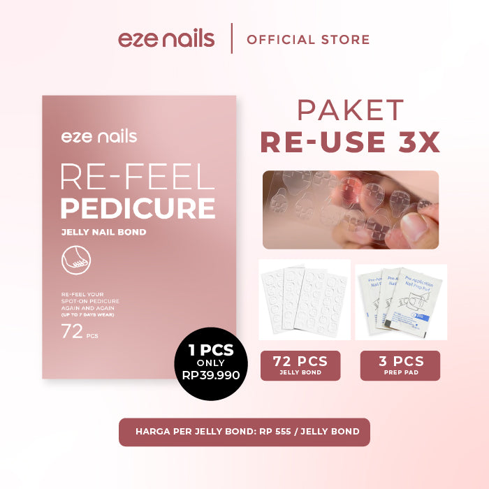 Re-feel Pedicure Jelly Bond (Lem Kuku Kaki Pemakaian Ulang)