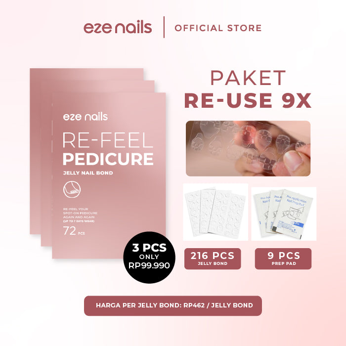 Re-feel Pedicure Jelly Bond (Lem Kuku Kaki Pemakaian Ulang)