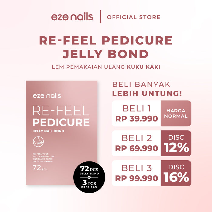 Re-feel Pedicure Jelly Bond (Lem Kuku Kaki Pemakaian Ulang)