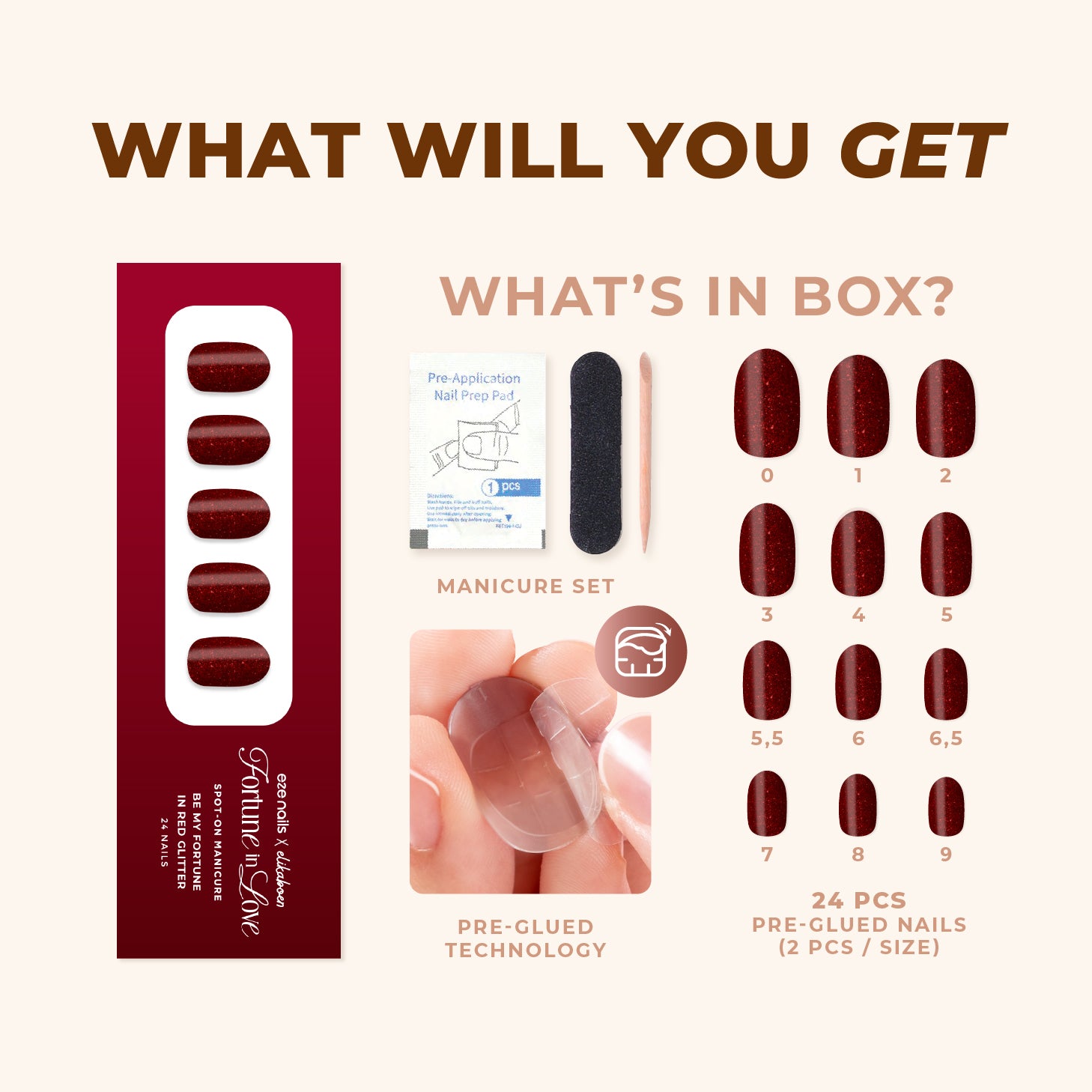 Be My Fortune In Red Glitter