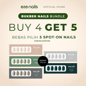 BUKBER NAILS BUNDLE BUY 4 GET 5 NAILS (4 Spot-On Nails + FREE 1 Nails) - Eze Nails